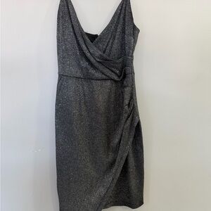 Windsor Black Sparkle Asymmetrical Dress